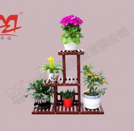 木紋色鋁合金花架（小號）